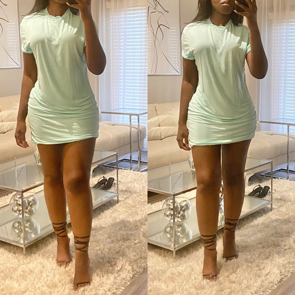 Mint Super Soft T-Shirt Dress
